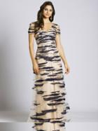 Lara Dresses - 33523 Embellished V-neck A-line Dress