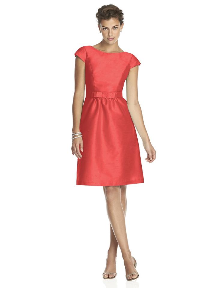 Alfred Sung - D570 Bridesmaid Dress In Firecracker