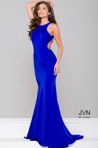 Jovani - Fitted Open Back Dress Jvn41874