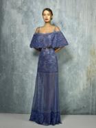 Beside Couture By Gemy - Bc1271 Two Piece Floral Applique Dress
