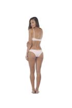 Lolli Swimwear - Double Dip Bottom In Light Pink Stripes