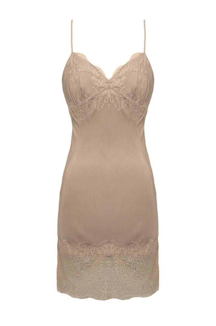 Gold Hawk - Vintage Lace Slip Dress