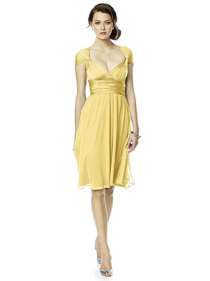 Dessy Collection - Luxtwist1 Dress In Buttercup