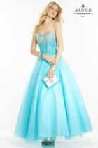 Alyce Paris - 1123 Long Dress In Turquoise