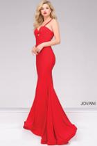 Jovani - Jersey Sweetheart Neckline Fitted Prom Dress 49251