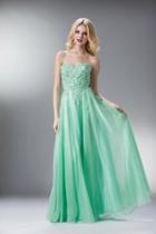 Cinderella Divine - Strapless Floral Applique Sweetheart A-line Dress