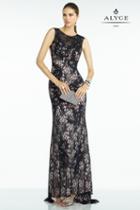 Alyce Paris B'dazzle - 35792 Dress In Black Pink