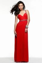 Faviana - 7513 Elaborately Ornate Multi-strap Sheath Gown