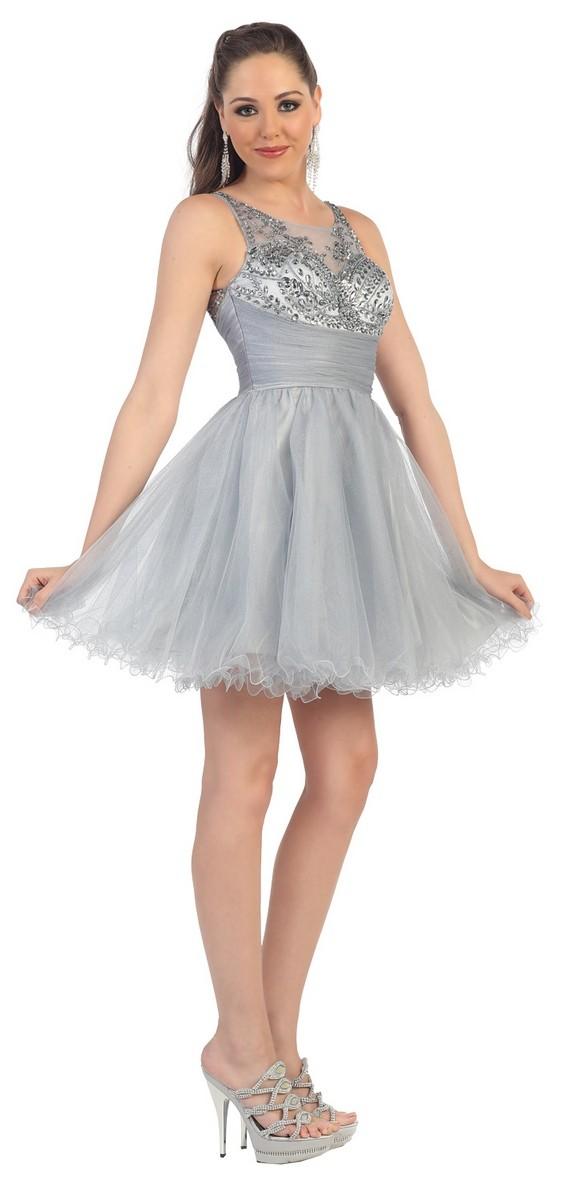 Delightful Sequined Sassy Short Dress