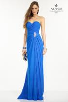 Alyce Paris B'dazzle - 35806 Dress In Sapphire Nude