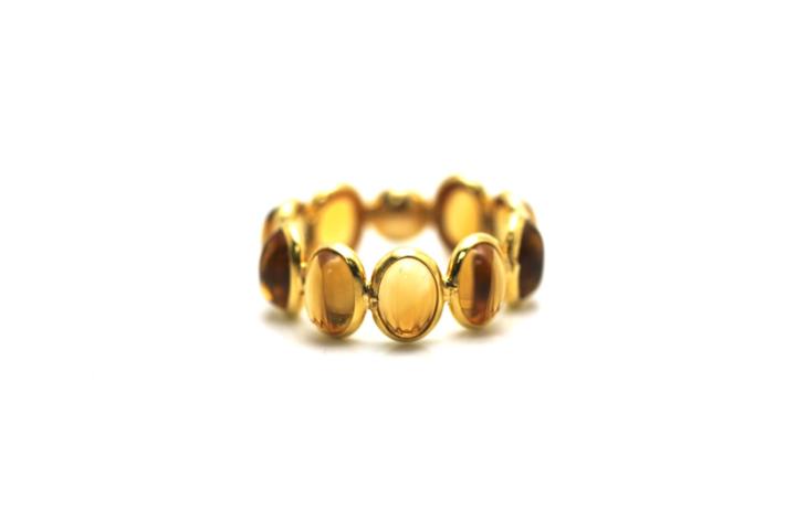 Tresor Collection - Citrine Stackable Ring Band In 18k Yellow Gold 6148027460