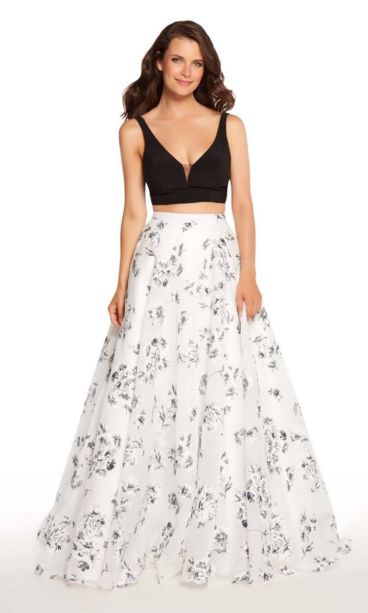 Alyce Paris - 60182 Deep V-neck Two-piece Ballgown