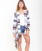 Goddis - Naples Drape Sweater And Linsey Hooded Wrap In Night Shift