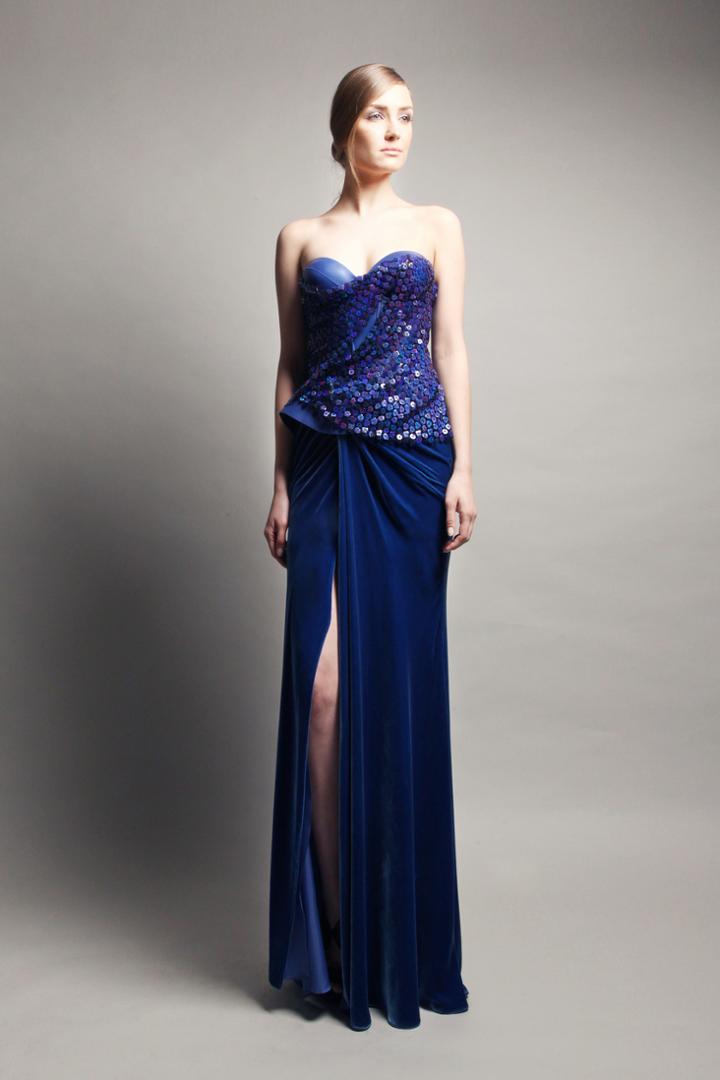 Beside Couture By Gemy - Cpf13 3655 Beaded Strapless Dress With Sit