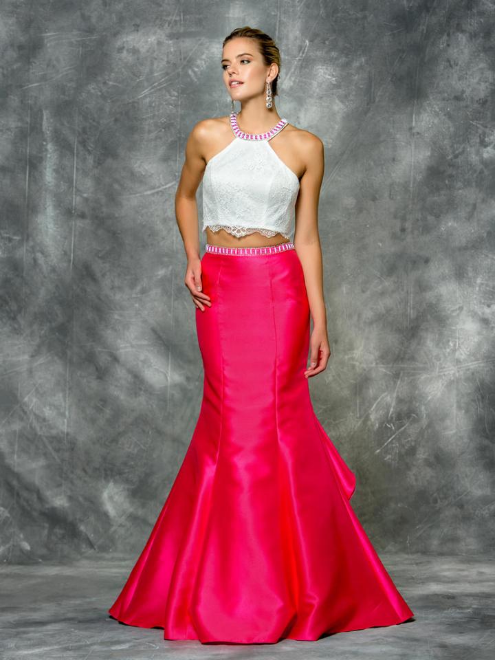 Colors Dress - 1641 Embroidered Halter Neck Mermaid Dress