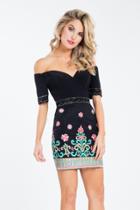 Rachel Allan Short - 4489 Off-shoulder Jersey Cocktail Dress