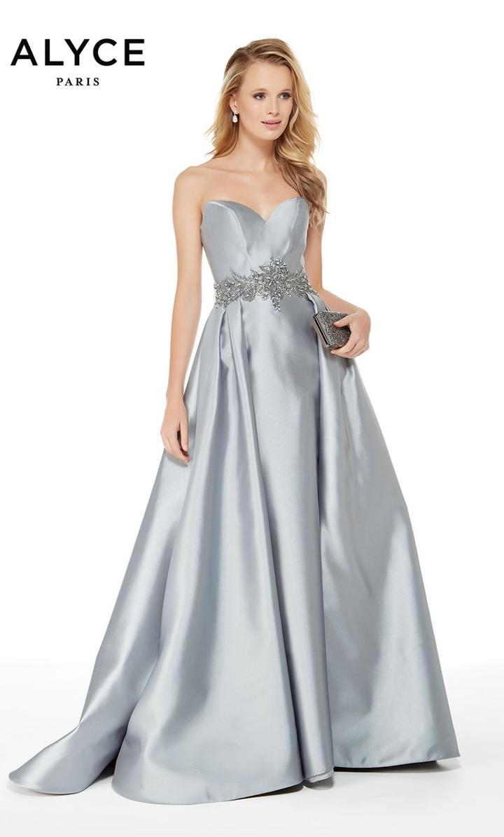 Alyce Paris - 5051 Embellished Sweetheart Mikado Ballgown