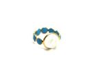 Tresor Collection - Turquoise & Rainbow Moonstone Ring In 18k Yellow Gold