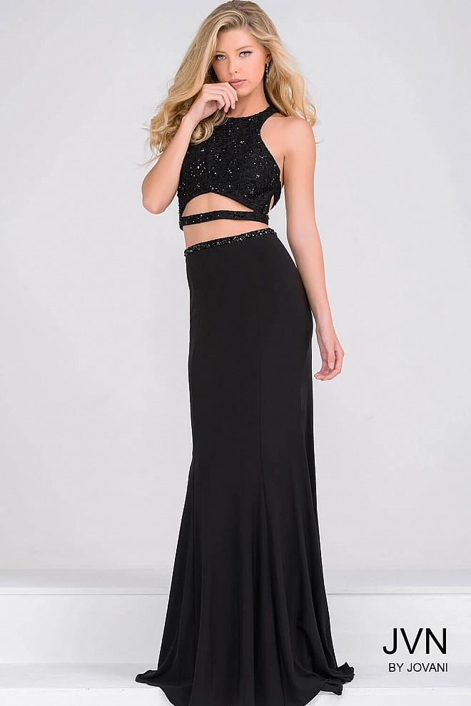 Jovani - Sexy Two Piece Fitted Prom Dress Jvn40323