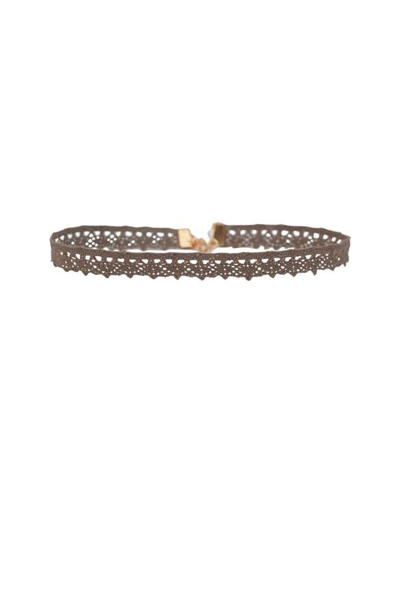 Heather Gardner - Aster Lace Choker In Moss