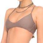 Luli Fama - Cosita Buena Criss-cross Back Bra Top In Sandy Toes (l176612)