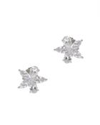 Cz By Kenneth Jay Lane - Dainty Floral Earring