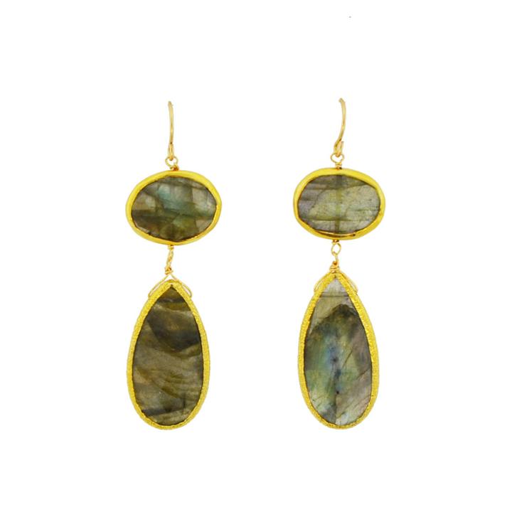 Mabel Chong - Alexa Labradorite Earrings 387279668