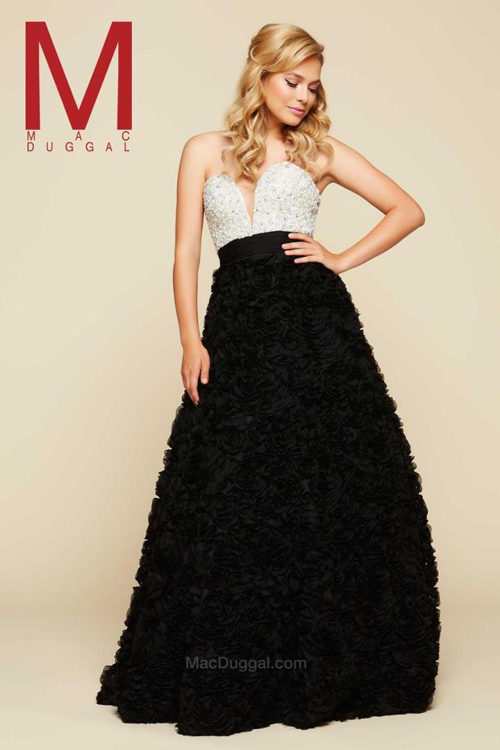 Mac Duggal Prom - 65351 H Black/white