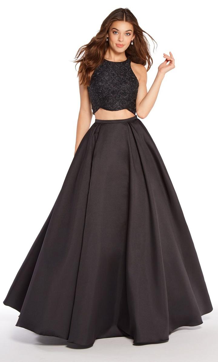 Alyce Paris - 60222 Crisscross Back Two-piece Mikado Gown