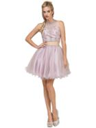 Dancing Queen - 2061 Embellished Two Piece Dress