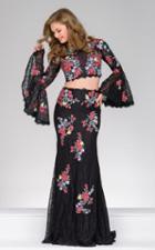 Jovani - 48903 Two Piece Multi-color Sheath Dress