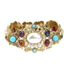 Ben-amun - Byzantine Pearl And Crystal Stone Bracelet