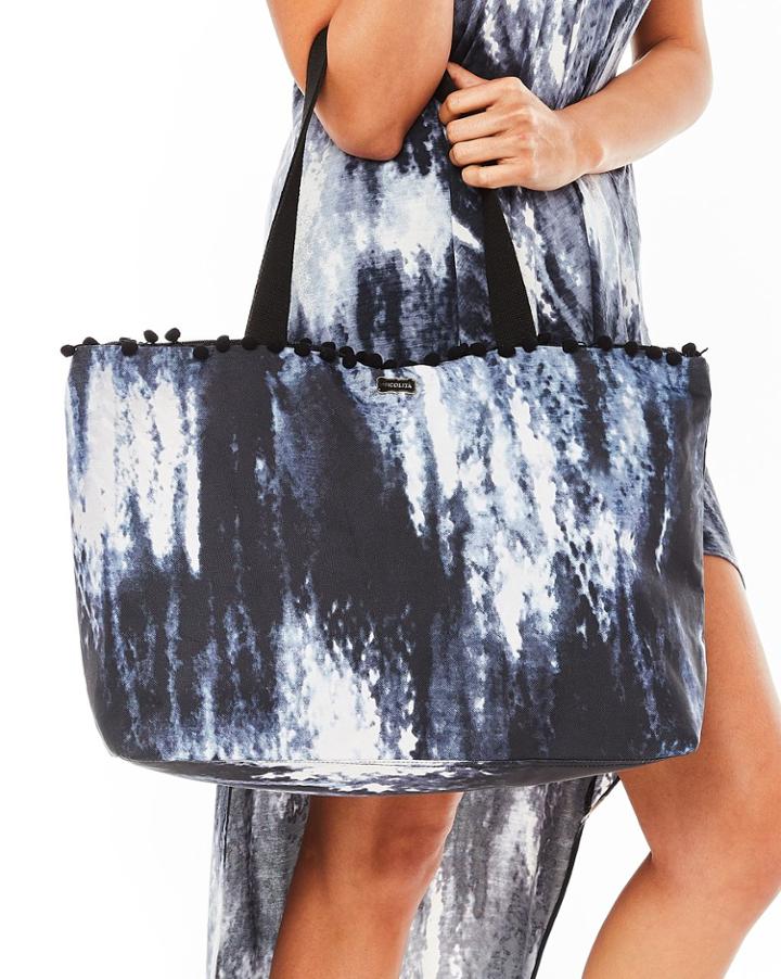 Nicolita Swimwear - Cabana Tote In Grey Tye Dye