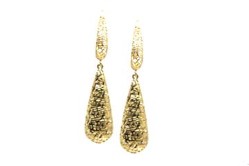 Tresor Collection - Lattice Dangling Briolette Earrings In 18k Yg Default Title