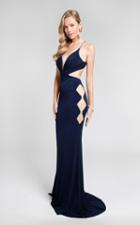 Terani Couture - Stunning Halter Cutaway Mermaid Dress 1715p2989