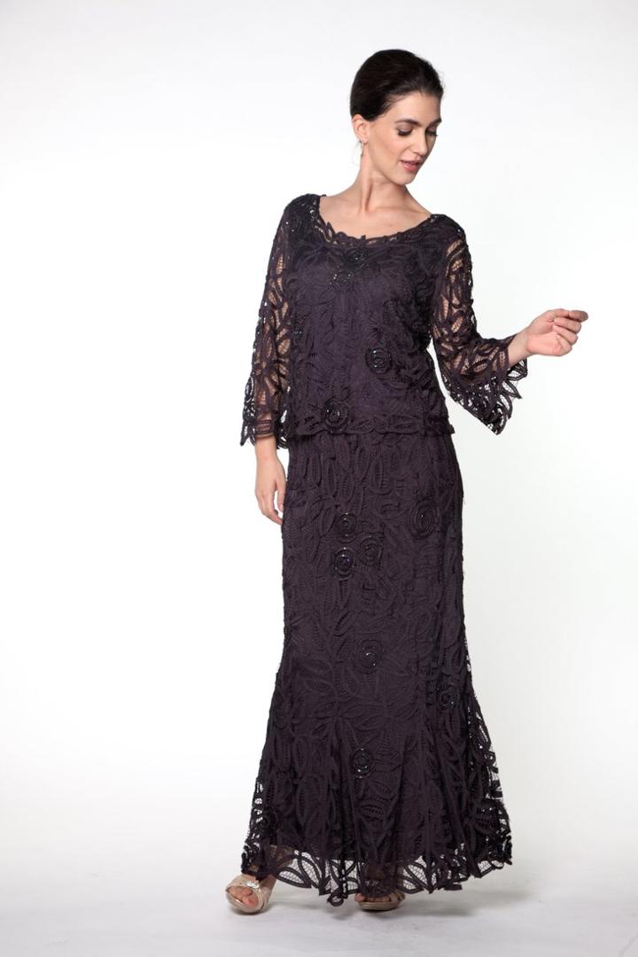 Soulmates - D8785 Bell-sleeve Tunic Top And Skirt