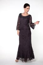 Soulmates - D8785 Bell-sleeve Tunic Top And Skirt