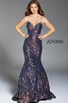 Jovani - 51821 Embellished Printed Sweetheart Mermaid Dress