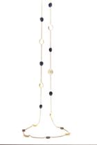 Tresor Collection - Blue Sapphire & Moonstone Necklace In 18k Yellow Gold