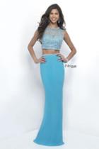 Intrigue - Two-piece Embellished Sleeveless Jersey Gown 271