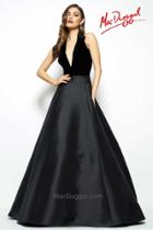 Mac Duggal Evening Gowns - 80585 Halter Gown In Black