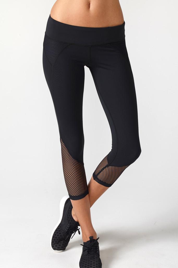 Chichi Active - Demi Mesh Panel Capri