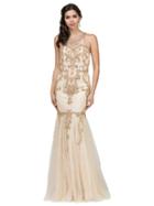 Dancing Queen - 9980 Sleeveless Embellished Mermaid Gown