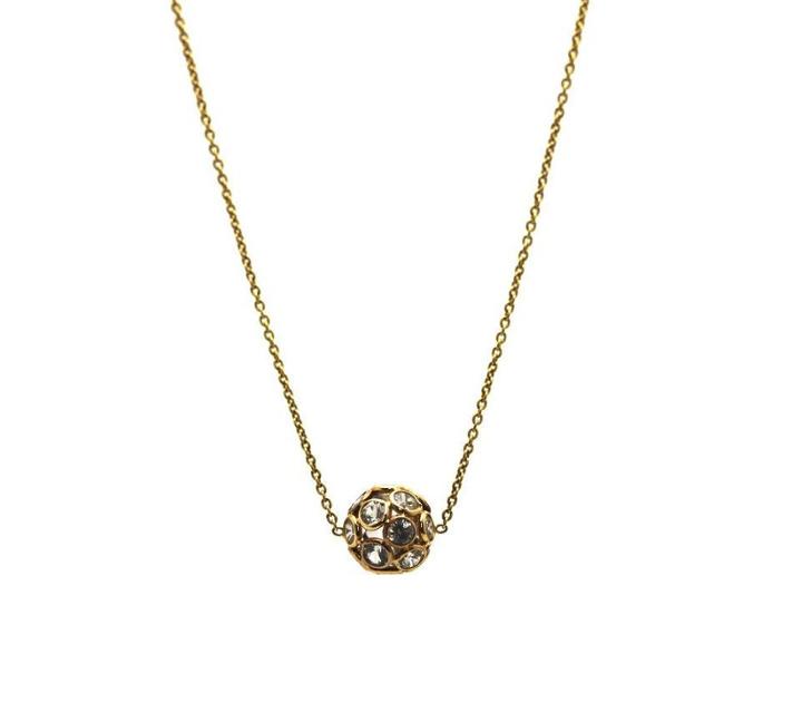 Tresor Collection - Smokey Quartz Ball Necklace In 18k Yellow Gold