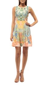 Johanne Beck - Claudette - Side Cut Dress / Sorbet Blossom 1s