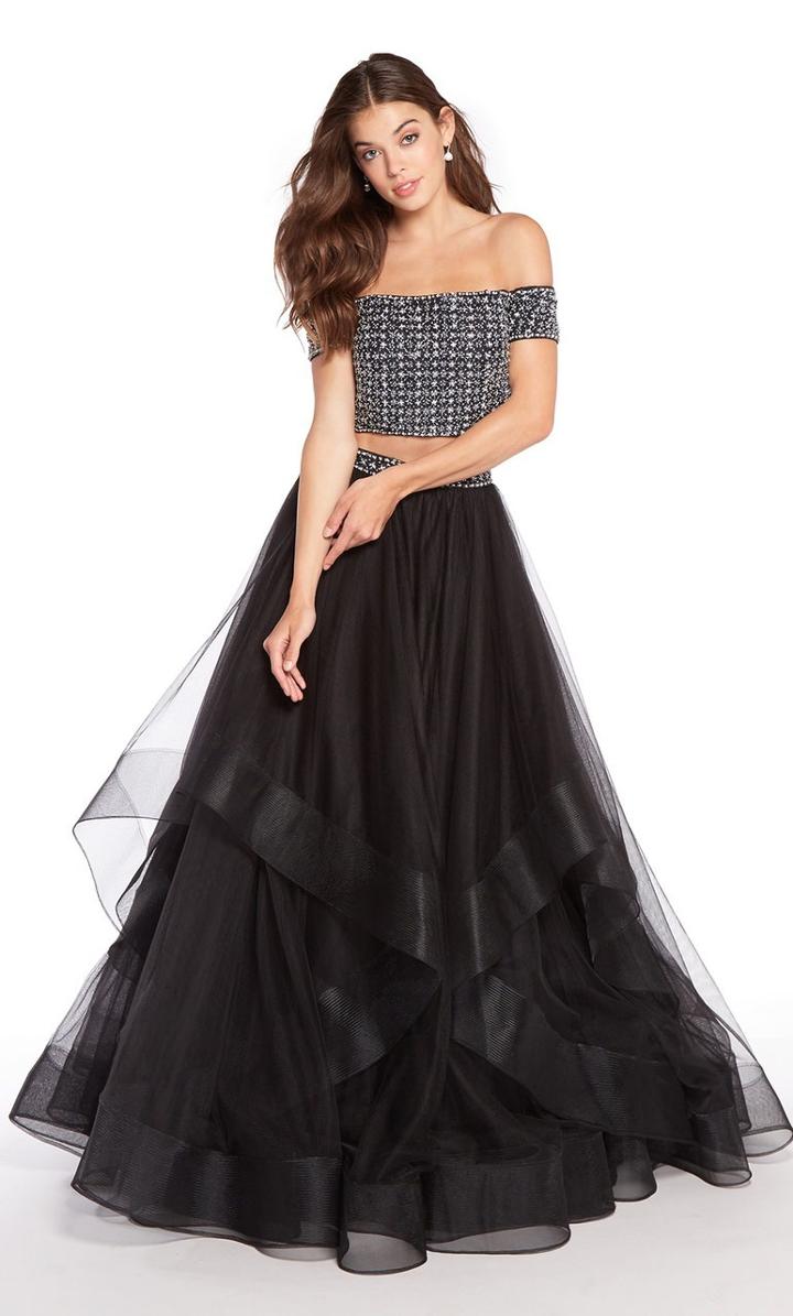Alyce Paris - 60208 Embellished Two Piece Tulle Ballgown