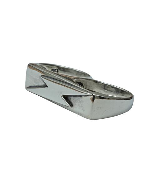 Femme Metale Jewelry - Double Lightning Bolt Ring
