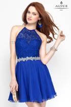 Alyce Paris - 3686 Short Dress In Sapphire