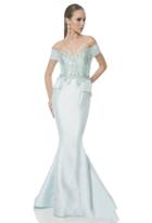 Terani Couture - Off Shoulder Sequined Mermaid Gown 1611m0762b