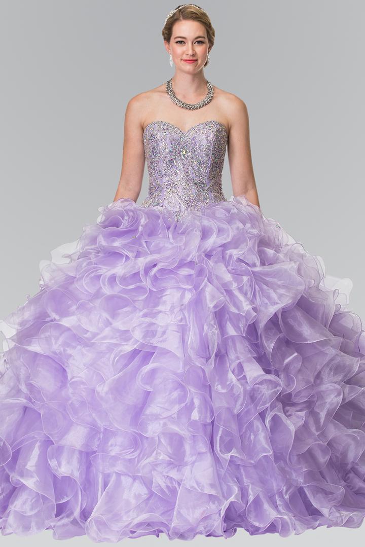 Elizabeth K - Ruffled Sweetheart Ballgown Gl2209